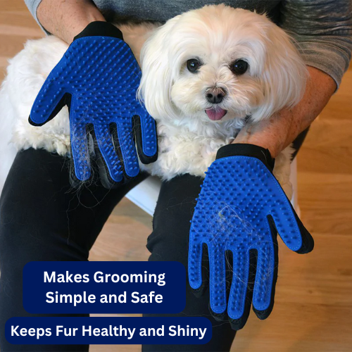 Hair Remover Grooming Pet Glove for Healthy and Shiny Pet Hair  - Heusom